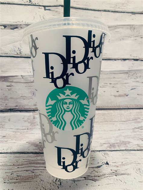 dior starbucks cup